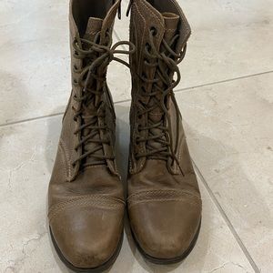 Steve Madden Brown Combat Boots